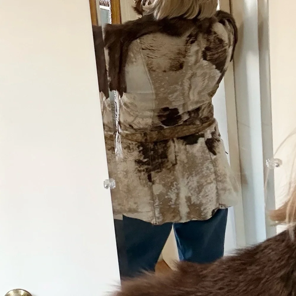 Ben Kahn Reversible Leather and Fur Jacket